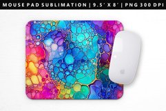 Alcohol Ink Mouse Pad Design | Mouse Pad Sublimation PNG Product Image 1