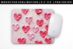Heart Mouse Pad Design | Mouse Pad Sublimation PNG Product Image 1