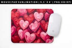 Heart Mouse Pad Design | Mouse Pad Sublimation PNG Product Image 1