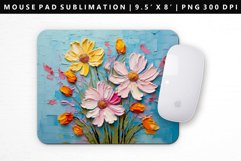 Flower Mouse Pad Design | Mouse Pad Sublimation PNG Product Image 1