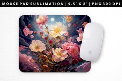 Flower Mouse Pad Design | Mouse Pad Sublimation PNG Product Image 1