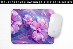 Flower Mouse Pad Design | Mouse Pad Sublimation PNG Product Image 1