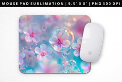 Flower Mouse Pad Design | Mouse Pad Sublimation PNG Product Image 1