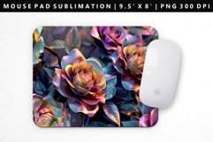 Flower Mouse Pad Design | Mouse Pad Sublimation PNG Product Image 1