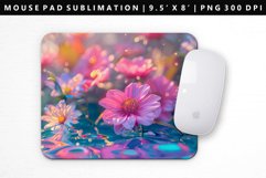 Flower Mouse Pad Design | Mouse Pad Sublimation PNG Product Image 1