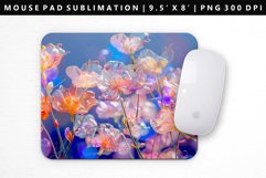 Flower Mouse Pad Design | Mouse Pad Sublimation PNG Product Image 1