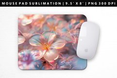 Flower Mouse Pad Design | Mouse Pad Sublimation PNG Product Image 1