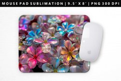 Flower Mouse Pad Design | Mouse Pad Sublimation PNG Product Image 1