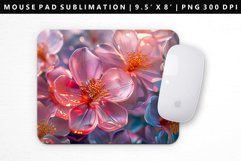 Flower Mouse Pad Design | Mouse Pad Sublimation PNG Product Image 1