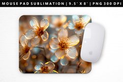 Flower Mouse Pad Design | Mouse Pad Sublimation PNG Product Image 1