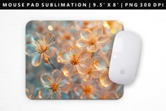 Flower Mouse Pad Design | Mouse Pad Sublimation PNG Product Image 1