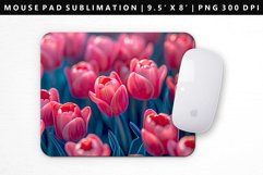 Flower Mouse Pad Design | Mouse Pad Sublimation PNG Product Image 1