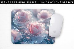 Flower Mouse Pad Design | Mouse Pad Sublimation PNG Product Image 1