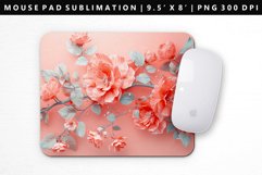 Flower Mouse Pad Design | Mouse Pad Sublimation PNG Product Image 1