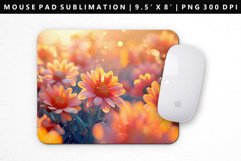 Flower Mouse Pad Design | Mouse Pad Sublimation PNG Product Image 1