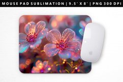 Flower Mouse Pad Design | Mouse Pad Sublimation PNG Product Image 1