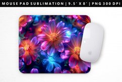 Flower Mouse Pad Design | Mouse Pad Sublimation PNG Product Image 1