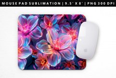 Flower Mouse Pad Design | Mouse Pad Sublimation PNG Product Image 1