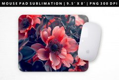 Flower Mouse Pad Design | Mouse Pad Sublimation PNG Product Image 1