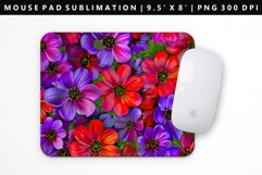 Flower Mouse Pad Design | Mouse Pad Sublimation PNG Product Image 1