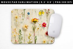 Flower Mouse Pad Design | Mouse Pad Sublimation PNG Product Image 1