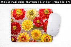 Flower Mouse Pad Design | Mouse Pad Sublimation PNG Product Image 1