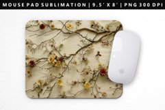 Flower Mouse Pad Design | Mouse Pad Sublimation PNG Product Image 1