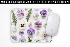 Flower Mouse Pad Design | Mouse Pad Sublimation PNG Product Image 1