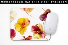 Flower Mouse Pad Design | Mouse Pad Sublimation PNG Product Image 1