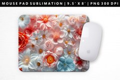Flower Mouse Pad Design | Mouse Pad Sublimation PNG Product Image 1