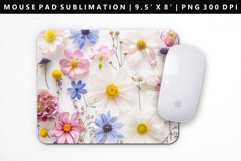 Flower Mouse Pad Design | Mouse Pad Sublimation PNG Product Image 1