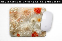 Flower Mouse Pad Design | Mouse Pad Sublimation PNG Product Image 1