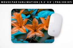 Flower Mouse Pad Design | Mouse Pad Sublimation PNG Product Image 1