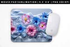 Flower Mouse Pad Design | Mouse Pad Sublimation PNG Product Image 1