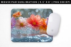 Flower Mouse Pad Design | Mouse Pad Sublimation PNG Product Image 1