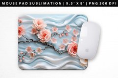 Flower Mouse Pad Design | Mouse Pad Sublimation PNG Product Image 1