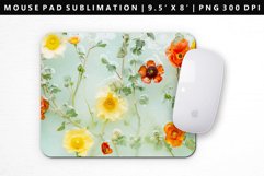 Flower Mouse Pad Design | Mouse Pad Sublimation PNG Product Image 1