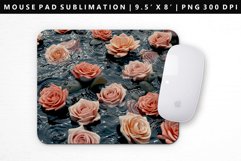Flower Mouse Pad Design | Mouse Pad Sublimation PNG Product Image 1