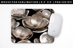 Flower Mouse Pad Design | Mouse Pad Sublimation PNG Product Image 1