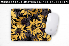 Flower Mouse Pad Design | Mouse Pad Sublimation PNG Product Image 1