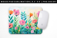 Flower Mouse Pad Design | Mouse Pad Sublimation PNG Product Image 1