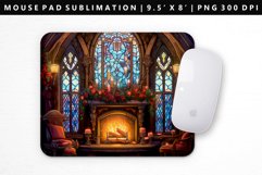 Fireplace Mouse Pad Design | Mouse Pad Sublimation PNG Product Image 1