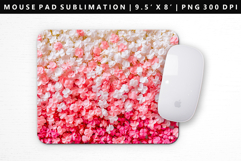 Flower Mouse Pad Design | Mouse Pad Sublimation PNG Product Image 1