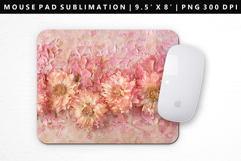 Flower Mouse Pad Design | Mouse Pad Sublimation PNG Product Image 1