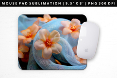 Flower Mouse Pad Design | Mouse Pad Sublimation PNG Product Image 1