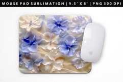 Flower Mouse Pad Design | Mouse Pad Sublimation PNG Product Image 1