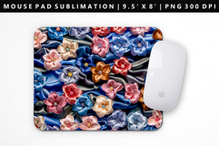 Flower Mouse Pad Design | Mouse Pad Sublimation PNG Product Image 1