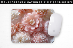 Flower Mouse Pad Design | Mouse Pad Sublimation PNG Product Image 1