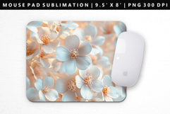 Flower Mouse Pad Design | Mouse Pad Sublimation PNG Product Image 1