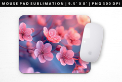Flower Mouse Pad Design | Mouse Pad Sublimation PNG Product Image 1